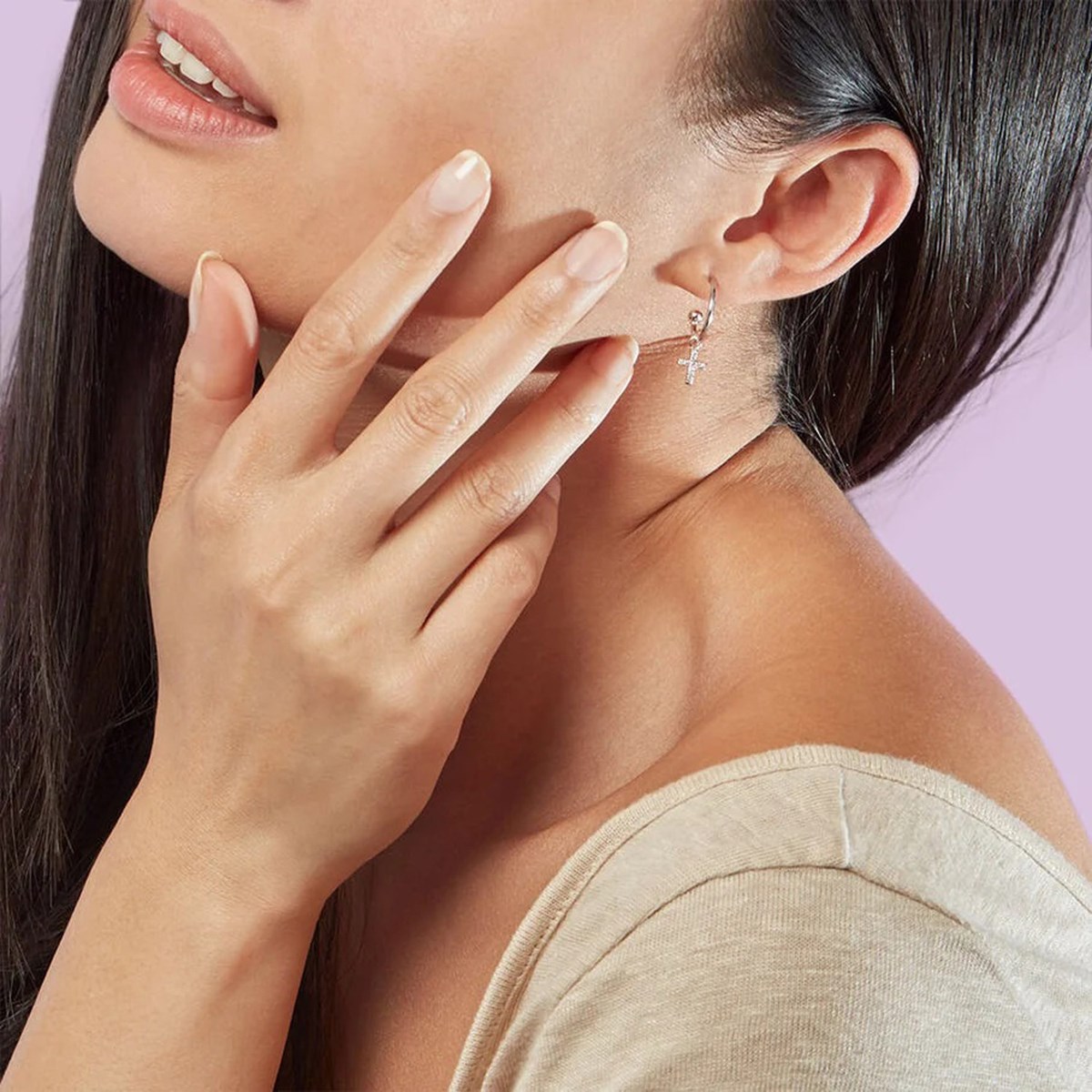 Piercing créole Agatha Criocruz argent