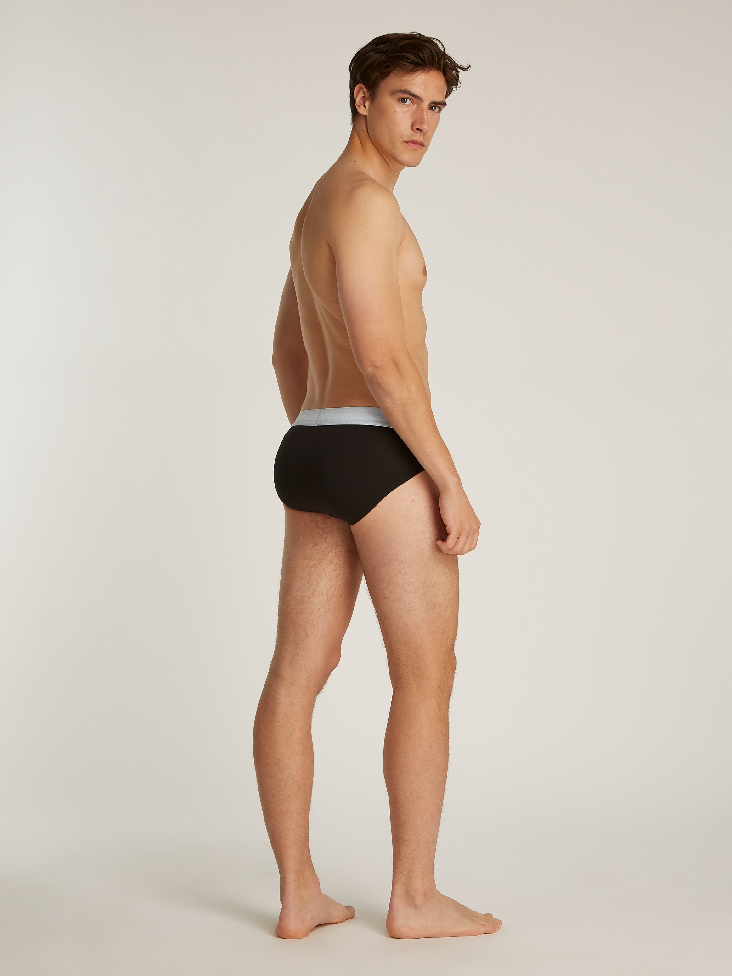 Calvin Klein Underwear Hipster »CK HIP BRIEF 3PK«, 3 Stk. mit farbigem Webbund