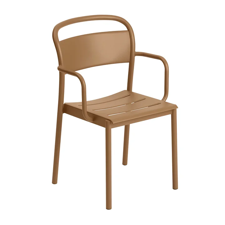 Muuto - Linear Steel Armchair, burnt orange
