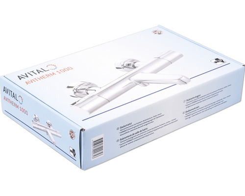 AVITAL badkraan met thermostaat AVITHERM 1000 chroom