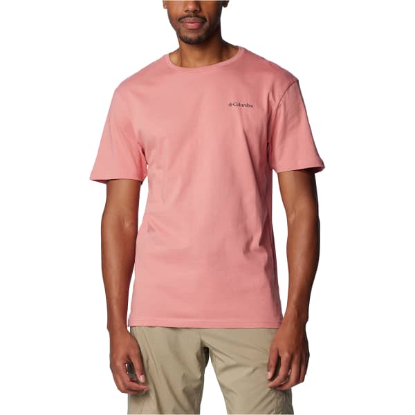T-shirt COLUMBIA NORTH CASCADES SHORT SLEEVE TEE PINK AGAVE/CSC BOX LOGO GRAPHIC