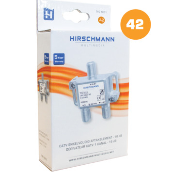 Hirschmann aftakelement 1V F-connector TFC1611