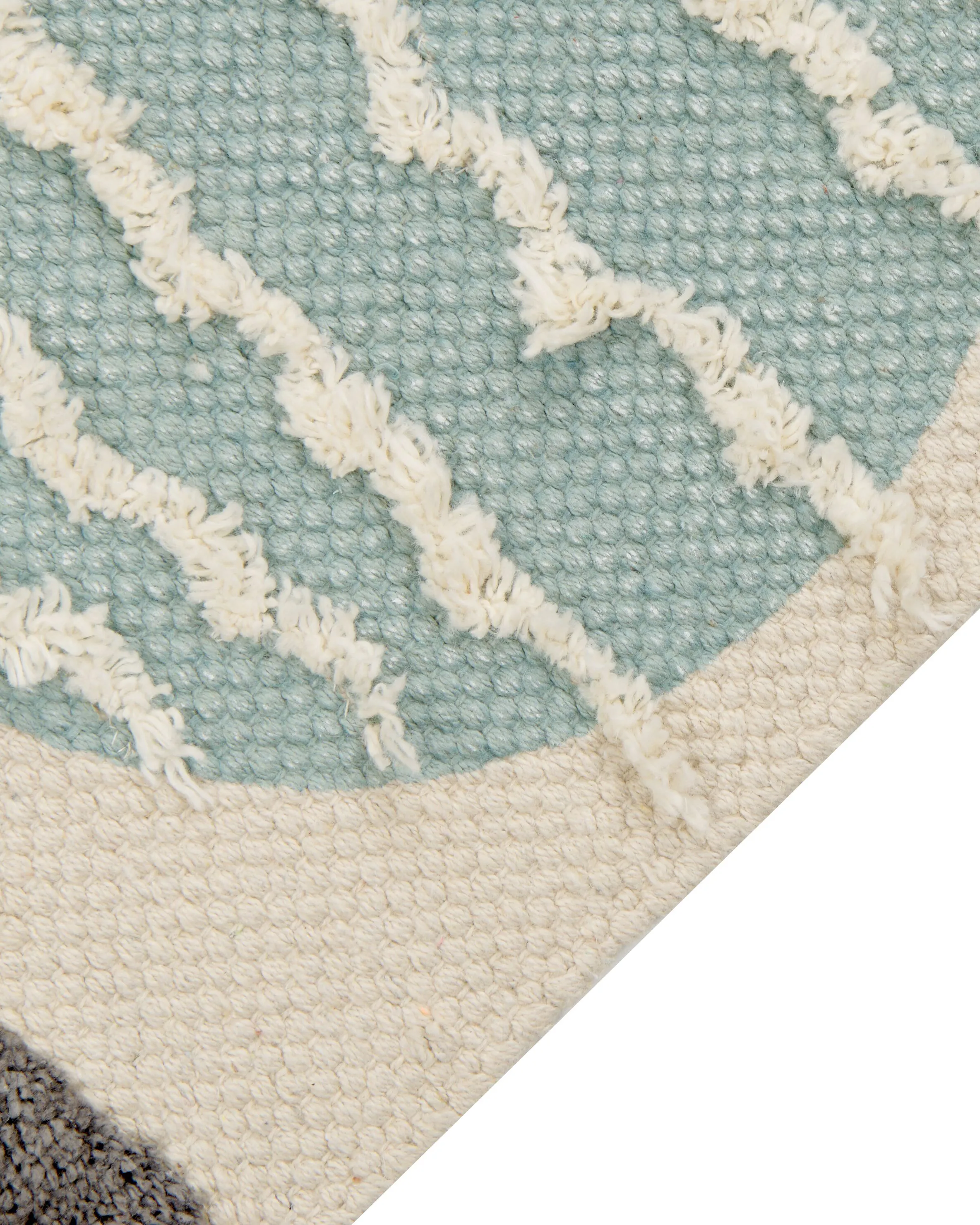 Kindervloerkleed BLANG Beige 80 x 150 cm Katoen