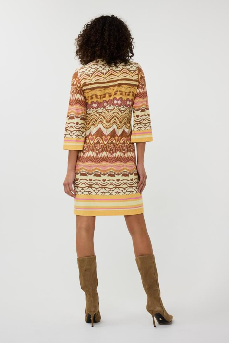 EsQualo multi color dames jurk