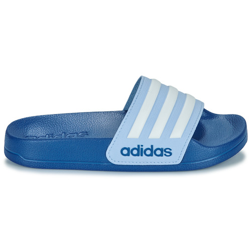 Adidas Sportswear - ADILETTE SHOWER K - Bleu / Blanc