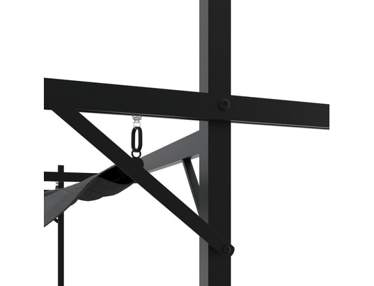 VIDAXL - Pergola avec toit rétractable anthracite 395x292x230 cm
