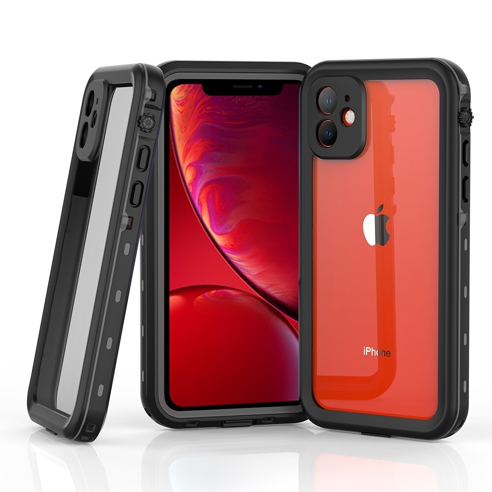 iPhone 11 Wasserfeste Outdoor Schutz Hülle (IP68) - Schwarz