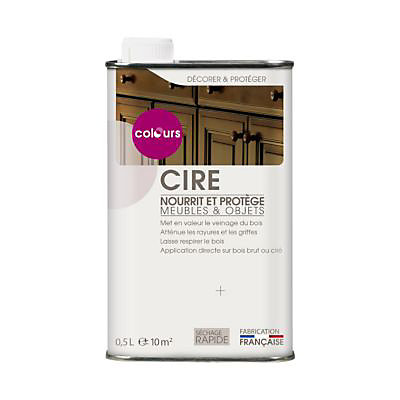 Cire liquide meubles et boiseries châtain clair 500 ml