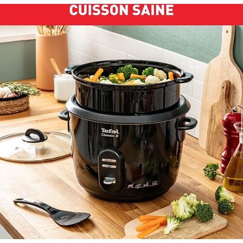 Cuiseur à riz Tefal Cuiseur a riz Classic 2, 5L, 10 portions + Louche YY4351FB