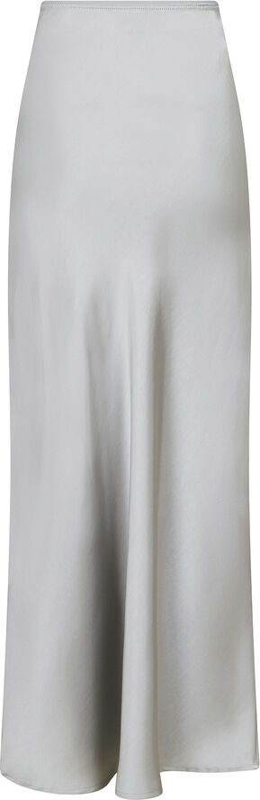Neo Noir Vicky Heavy Sateen Skirt Silver