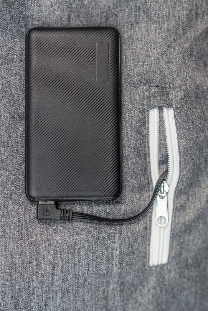 Grüezi Bag Feater - The Feet Heater Grey Melange beheizbarer Zusatzsack