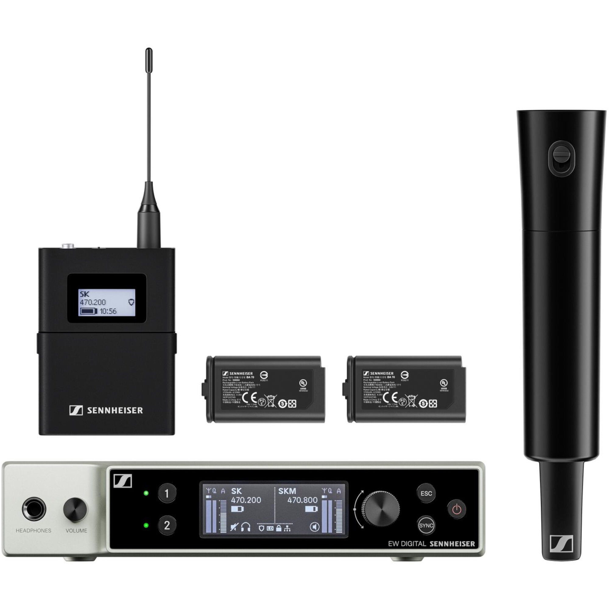 Sennheiser EW-DX SK / SKM-S Base Set R1-9 draadloze combinatieset (520 - 607.8 MHz)