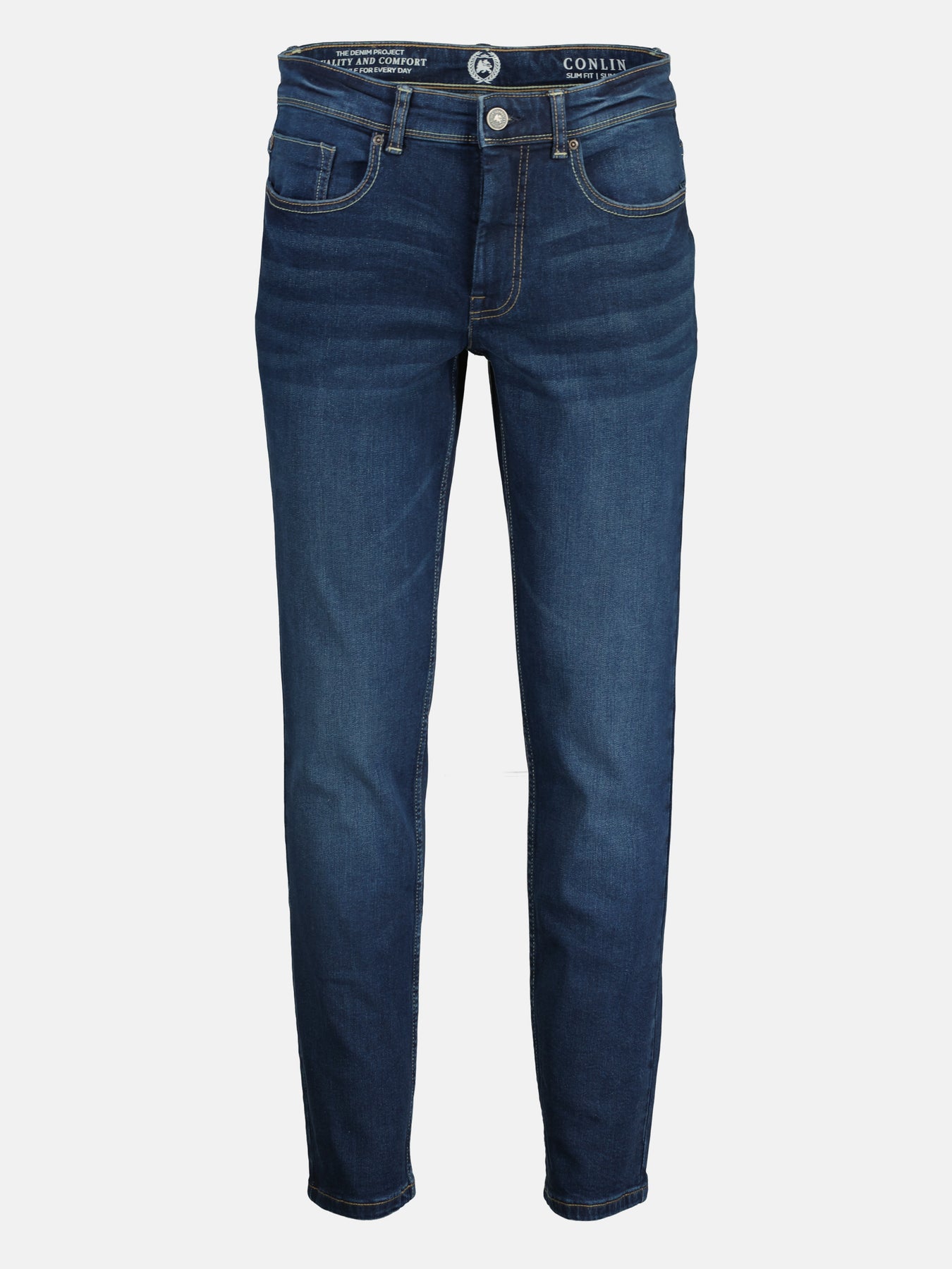 CONLIN 5-Pocket Stretch-Denim, SLIM FIT, unifarben
