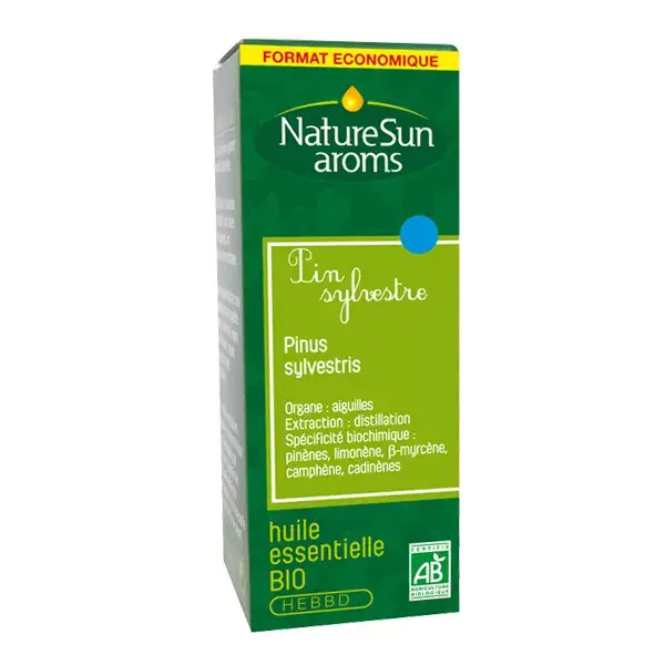 Óleo Essencial de Pinheiro Silvestre Orgânico NatureSun Aroms 30ml
