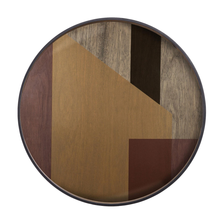 Ethnicraft Angle dienblad bronze Ø92