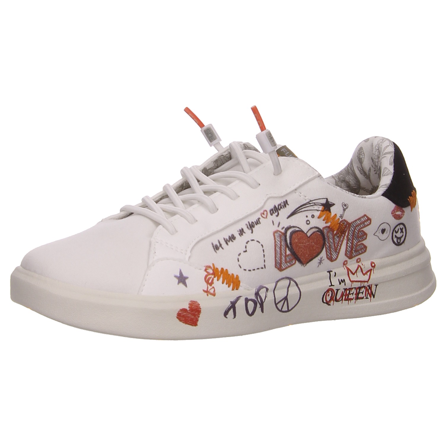 Fusion Damenhalbschuh weiß weiss/weiss kombi