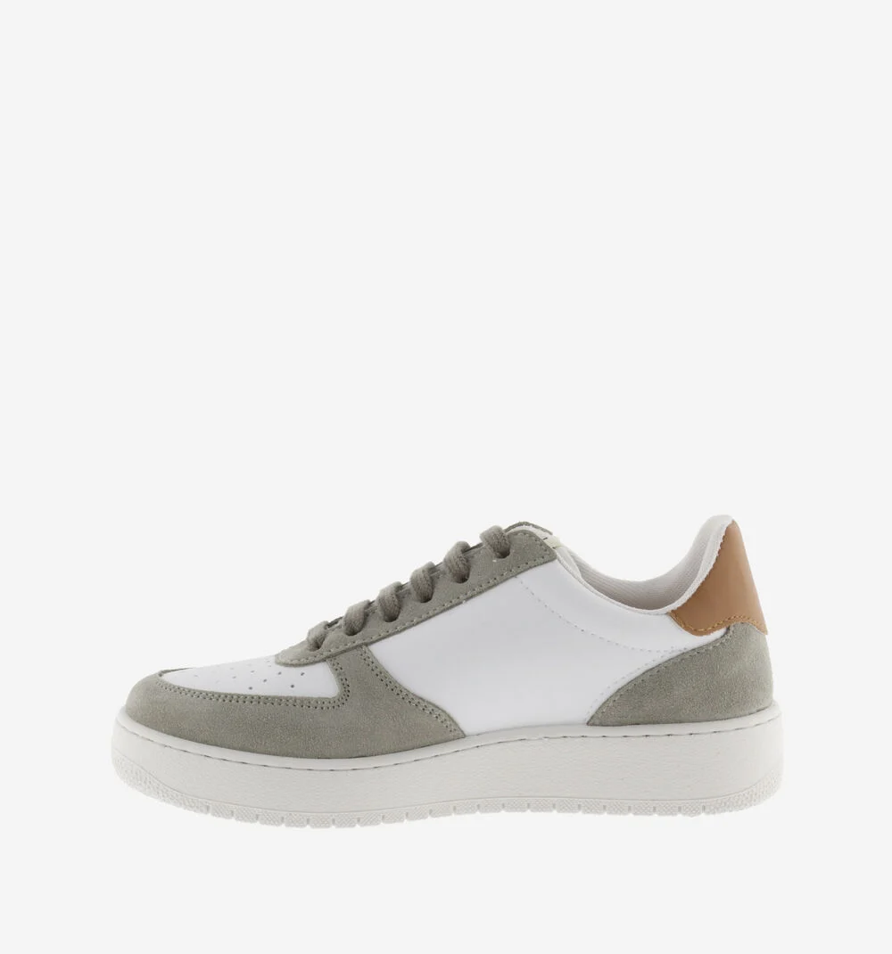MADRID SPLIT LEATHER & GLITTER SNEAKERSKAKI