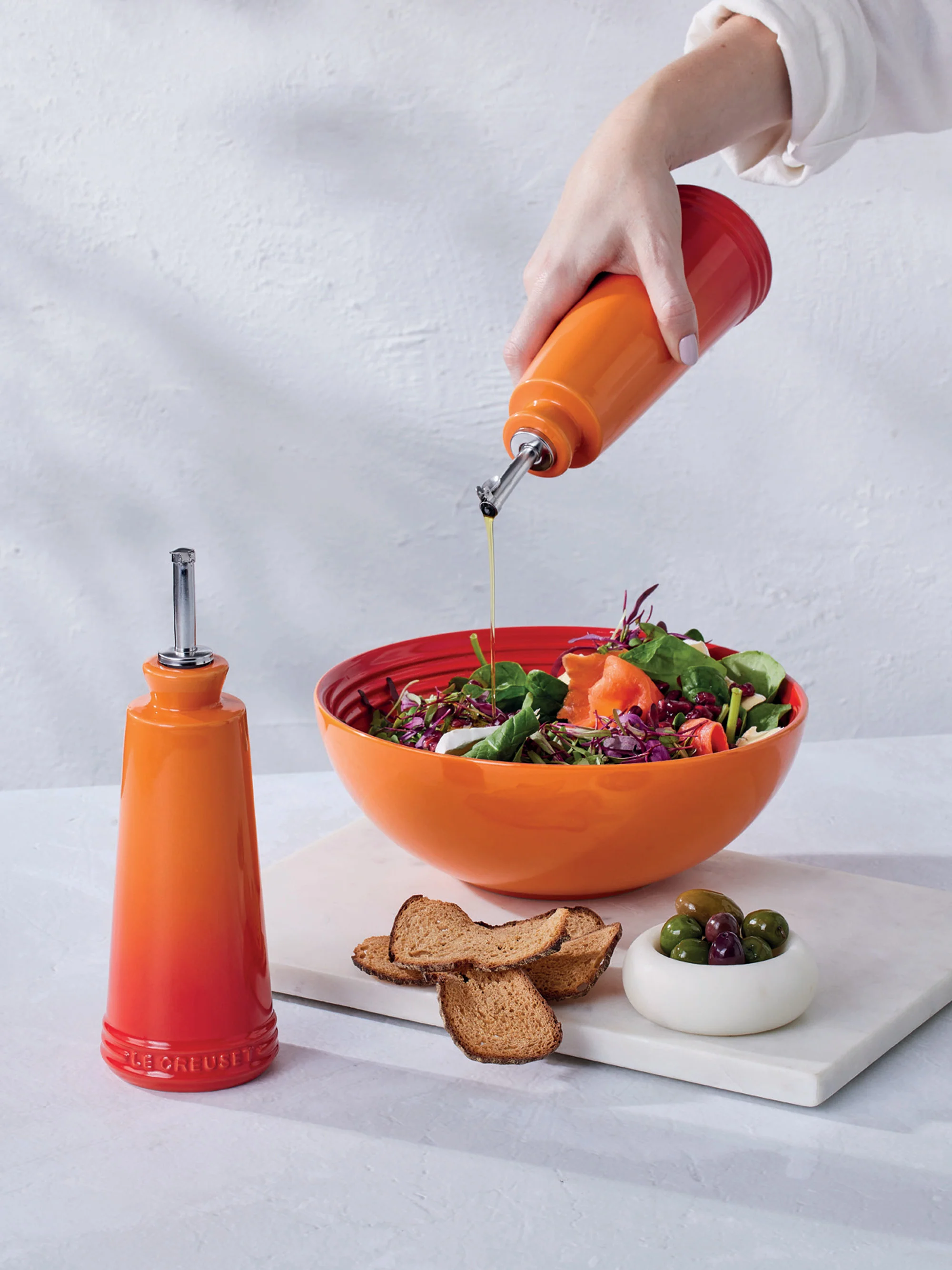 Vinegar & oil set Cherrish met gradiënt