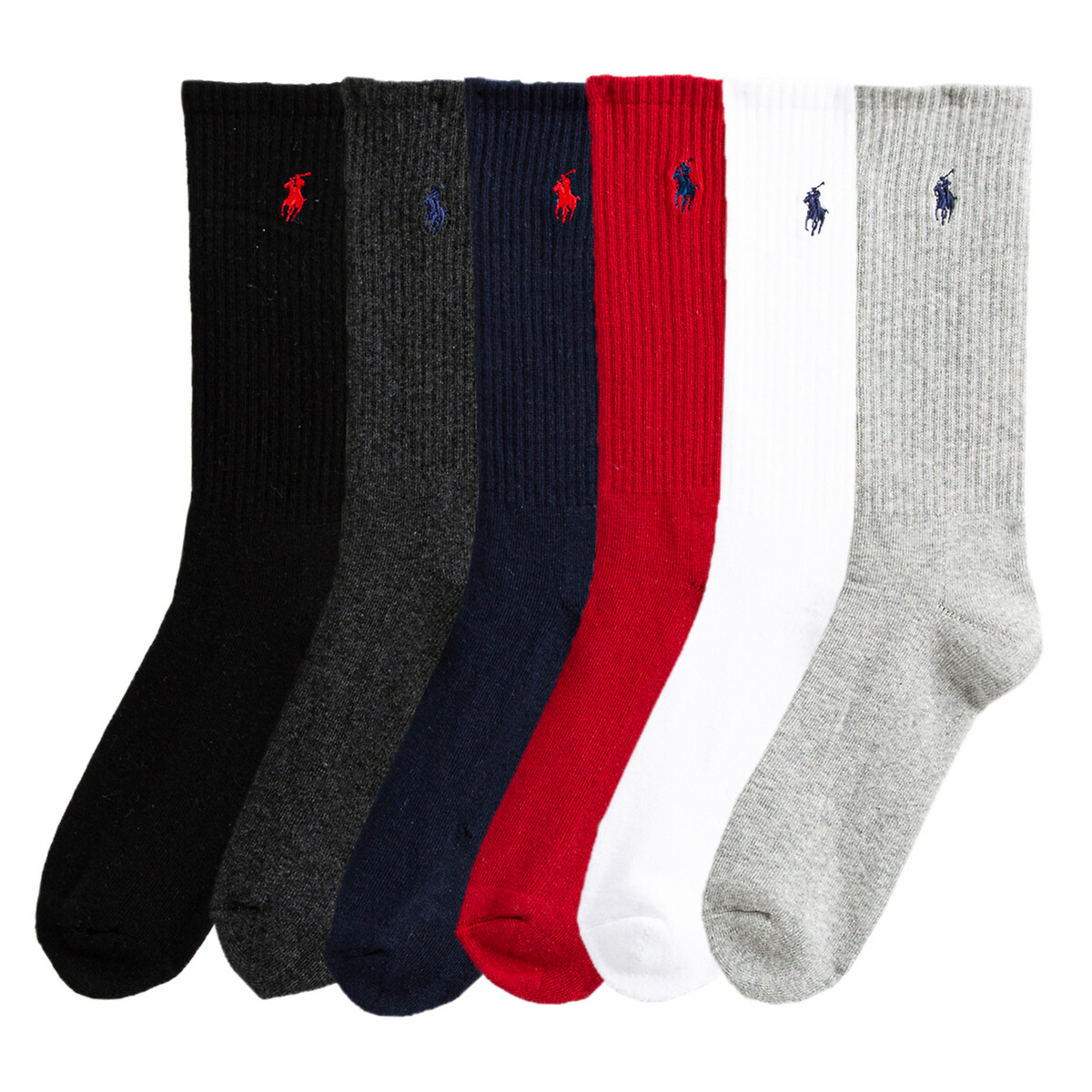 POLO RALPH LAUREN<br>Conjunto de 6 pares de meias esportivas