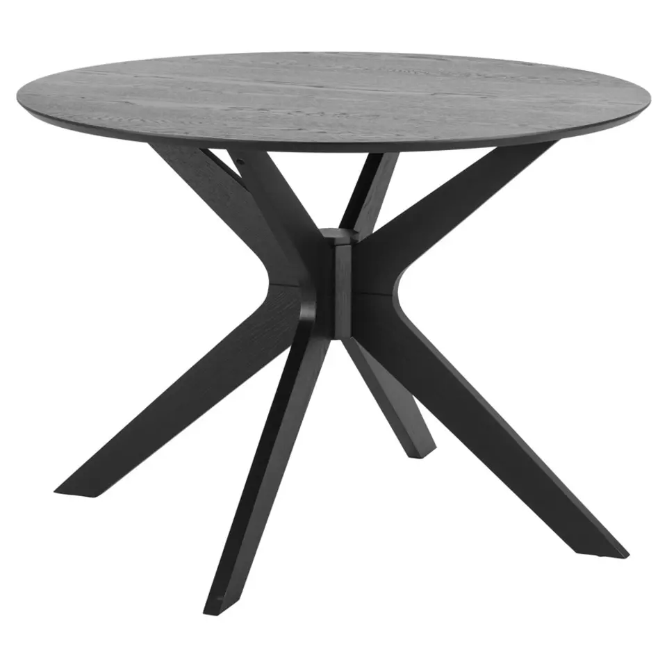 Eetkamertafel Novel - zwart - 75x105x105 cm