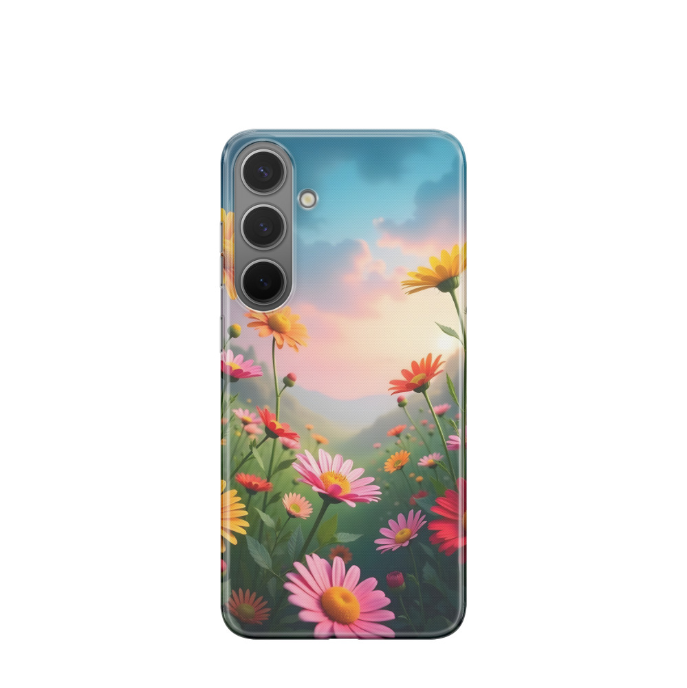 Samsung Galaxy S24 Plus Gummi Hülle Tanz der Gänseblümchen - Versch. Farben