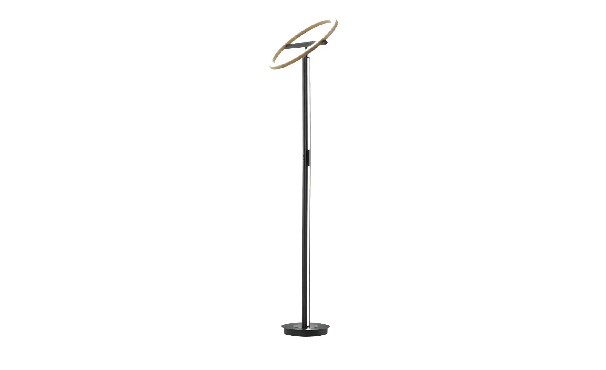 KHG LED-Deckenfluter, 2-flammig, anthrazit / Eiche