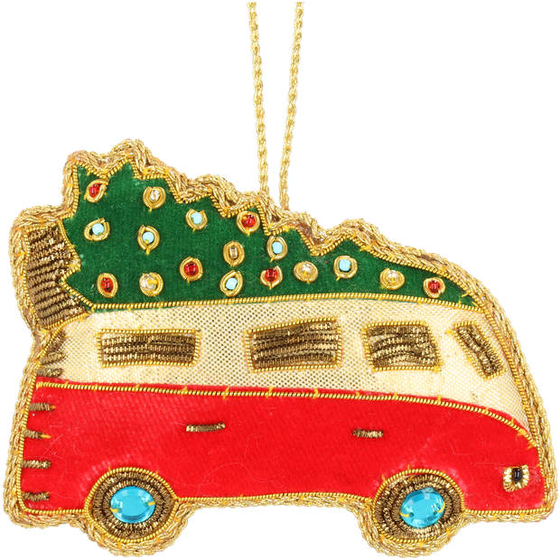 Blokker Funbal - Kerstauto Borduur Glitterkralen