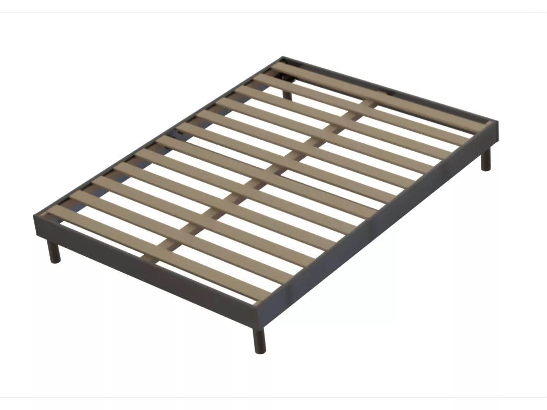 Sommier à lattes Easy Kit 160x200 Anthracite