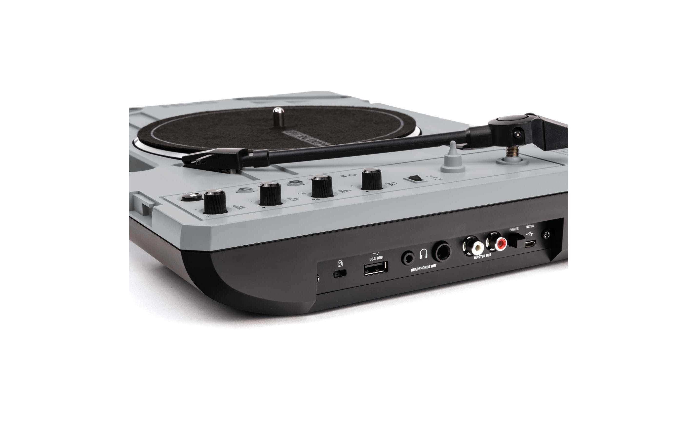 Plattenspieler Spin Grau<br>Mobiles Schallplatten-Vergnügen an jedem Ort