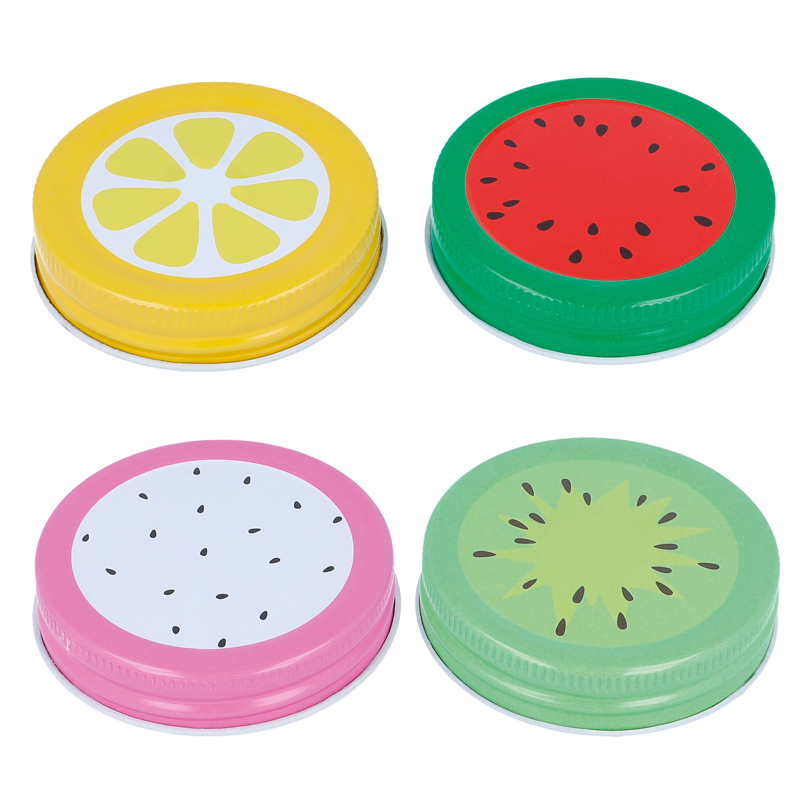 2er-Set Deckel - sortiert - für Trinkglas