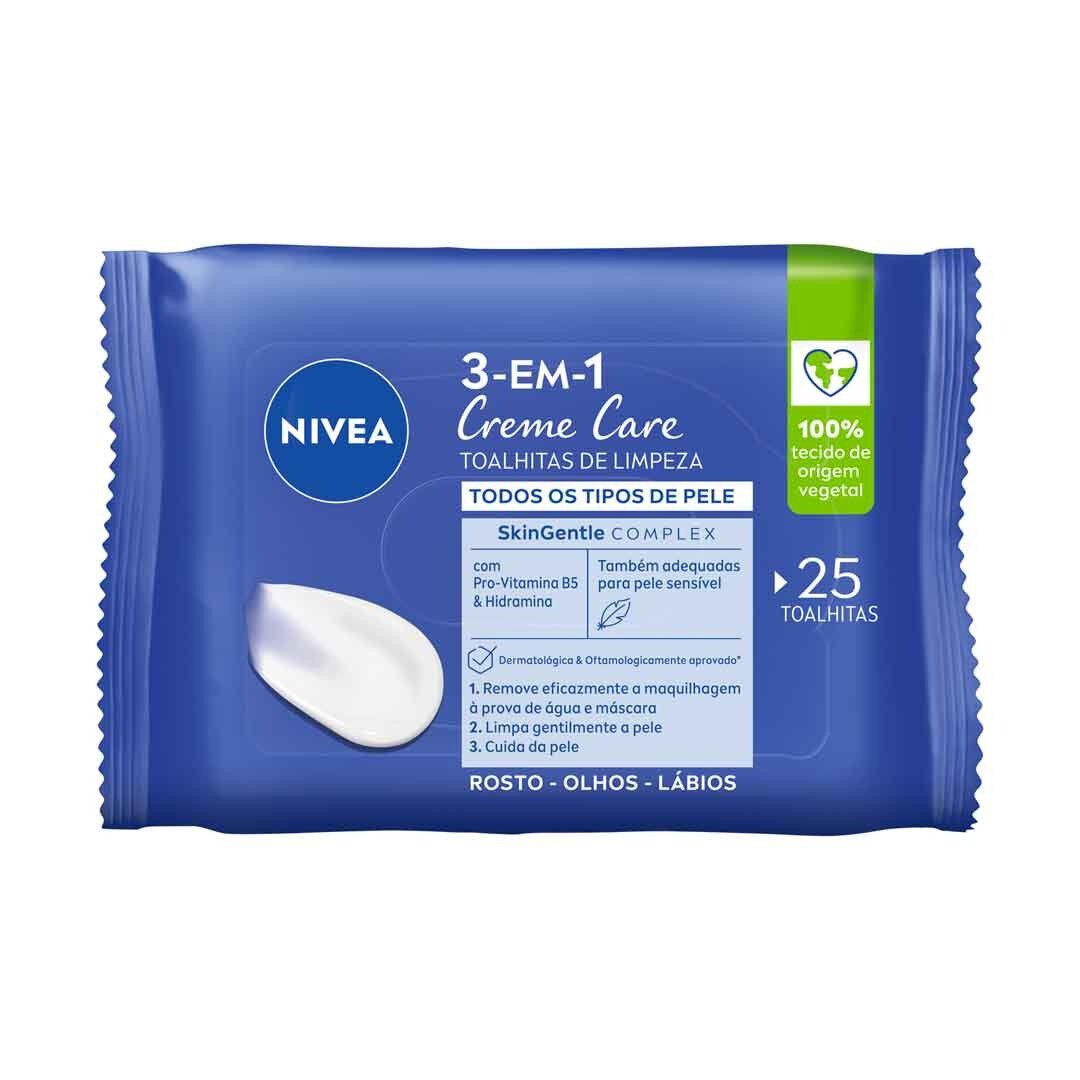 NIVEA  Toalhitas de Limpeza Creme Care - 25un