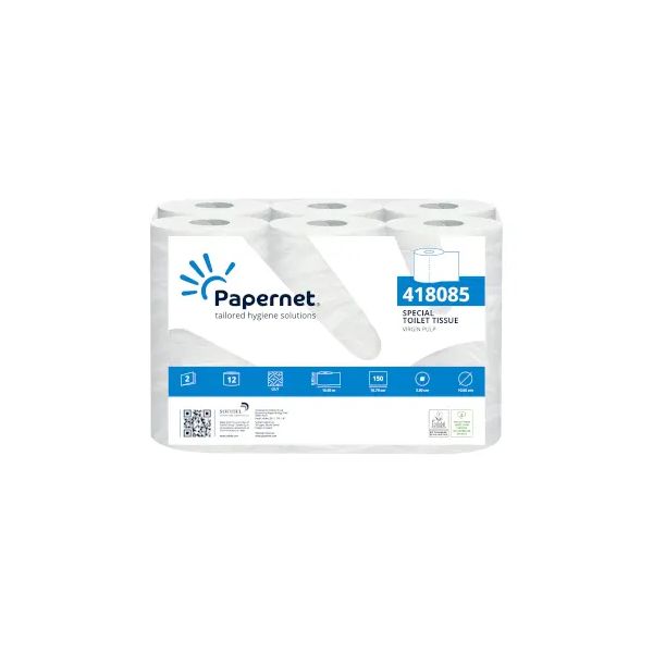 Papernet Papel Higiénico Doméstico 16mts 2Fls 3x12 Rolos