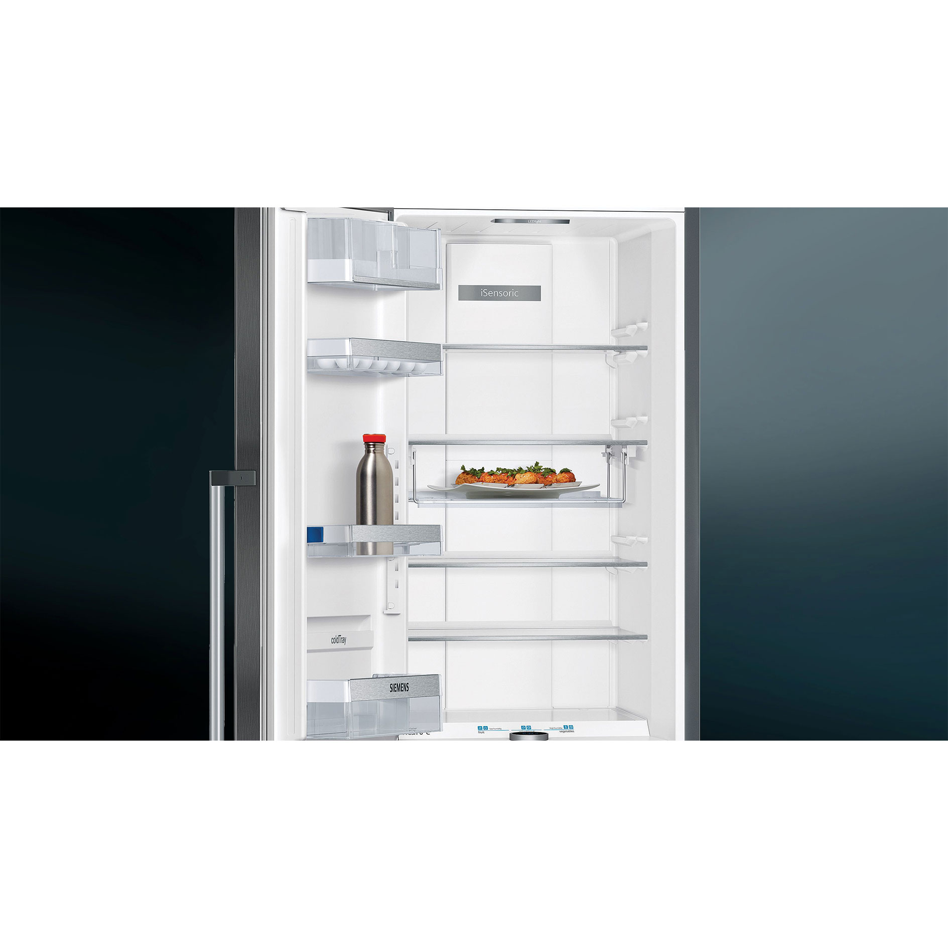 SIEMENS Stand-Kühlschrank - KS36FPXCP - blacksteel - C