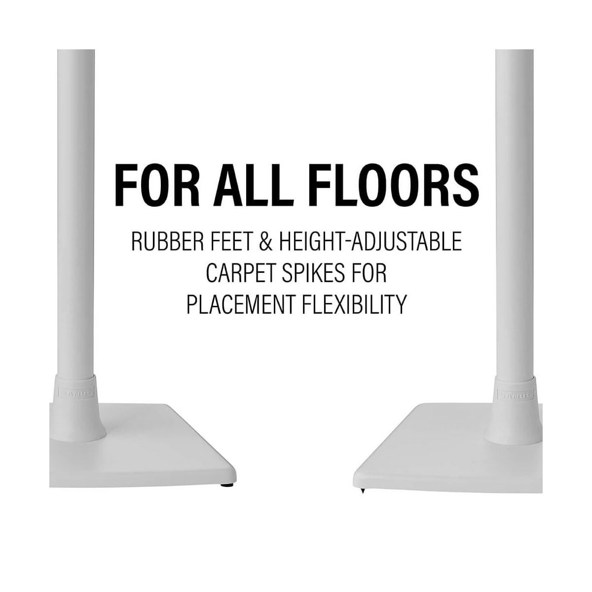 SANUS Gulvstativ for Sonos Era 100 Single Hvit