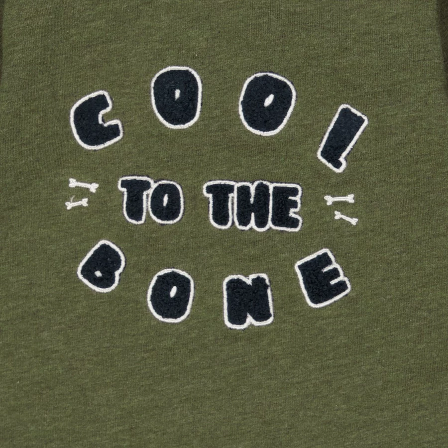 Feetje Langarmshirt Cool To The Bone Army Melange