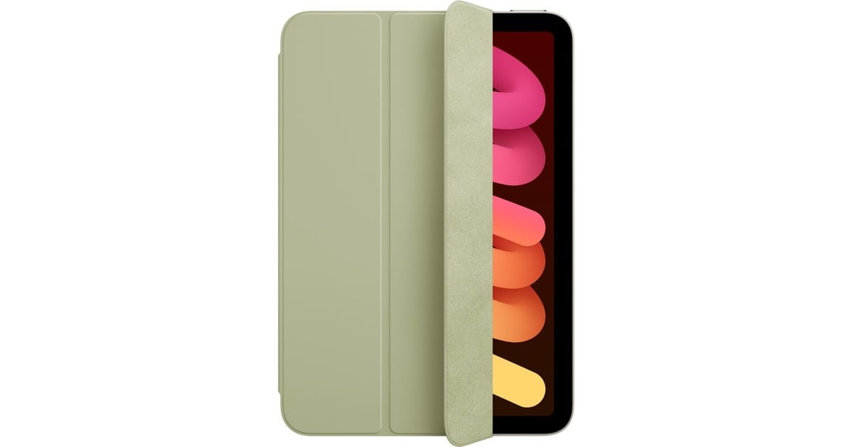 AppleSmart Folio voor iPad mini (A17 Pro) - Saliegroen tablethoes  (Saliegroen)