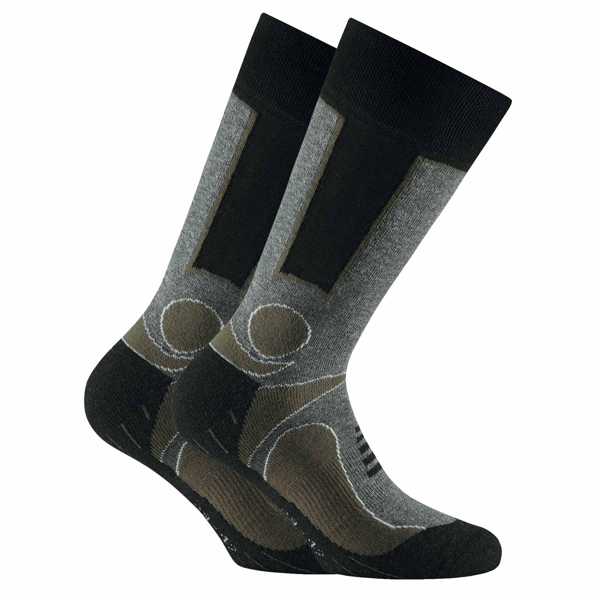 Pacote com 2 pares de meias Rohner Advanced, modelo regular, com estampas.