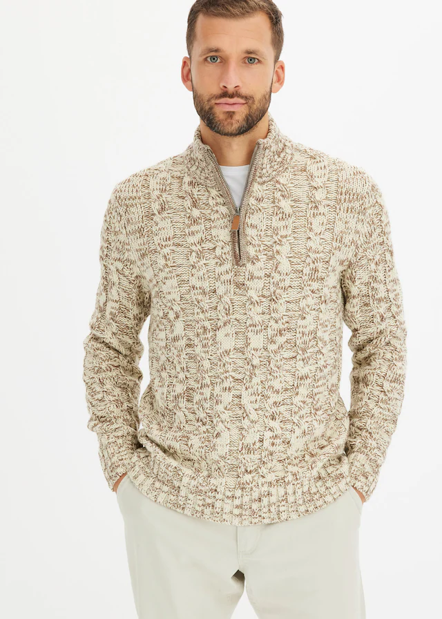 bonprix Troyer »Troyer Pullover mit Reissverschluss«, Troyer Pullover mit Reissverschluss