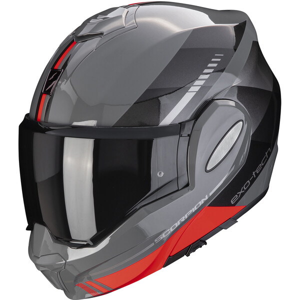 Scorpion - Casque Exo-Tech Evo Genre Gris / Noir / Rouge