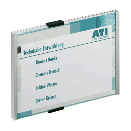 Durable 480523 Türschild Info Sign, 210 x 148,5 mm, metallic silber