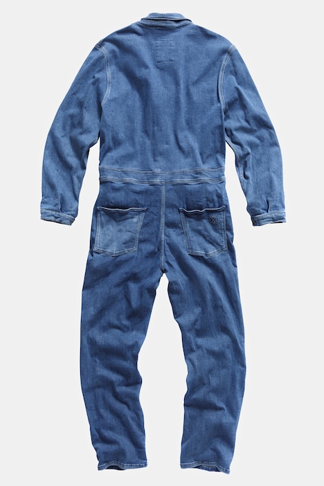 Overall, Denim, Workwear, Brusttaschen, Langarm