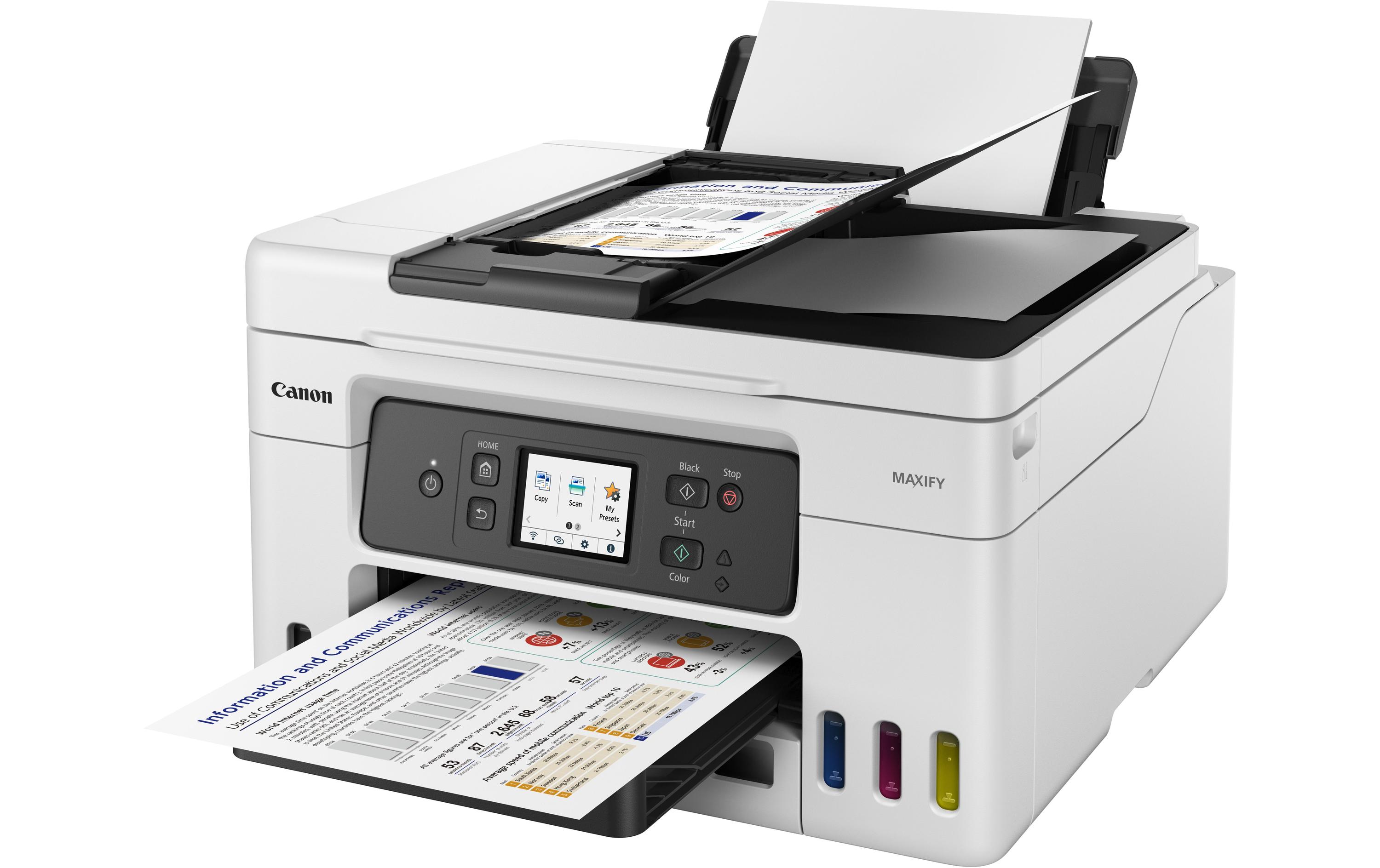 Multifunktionsdrucker MAXIFY GX4050<br>MegaTank Multifunktionsdrucker mit nachfüllbaren Tintentanks mit hoher Reichweite für den hochproduktiven Druck von Geschäftsdokumenten