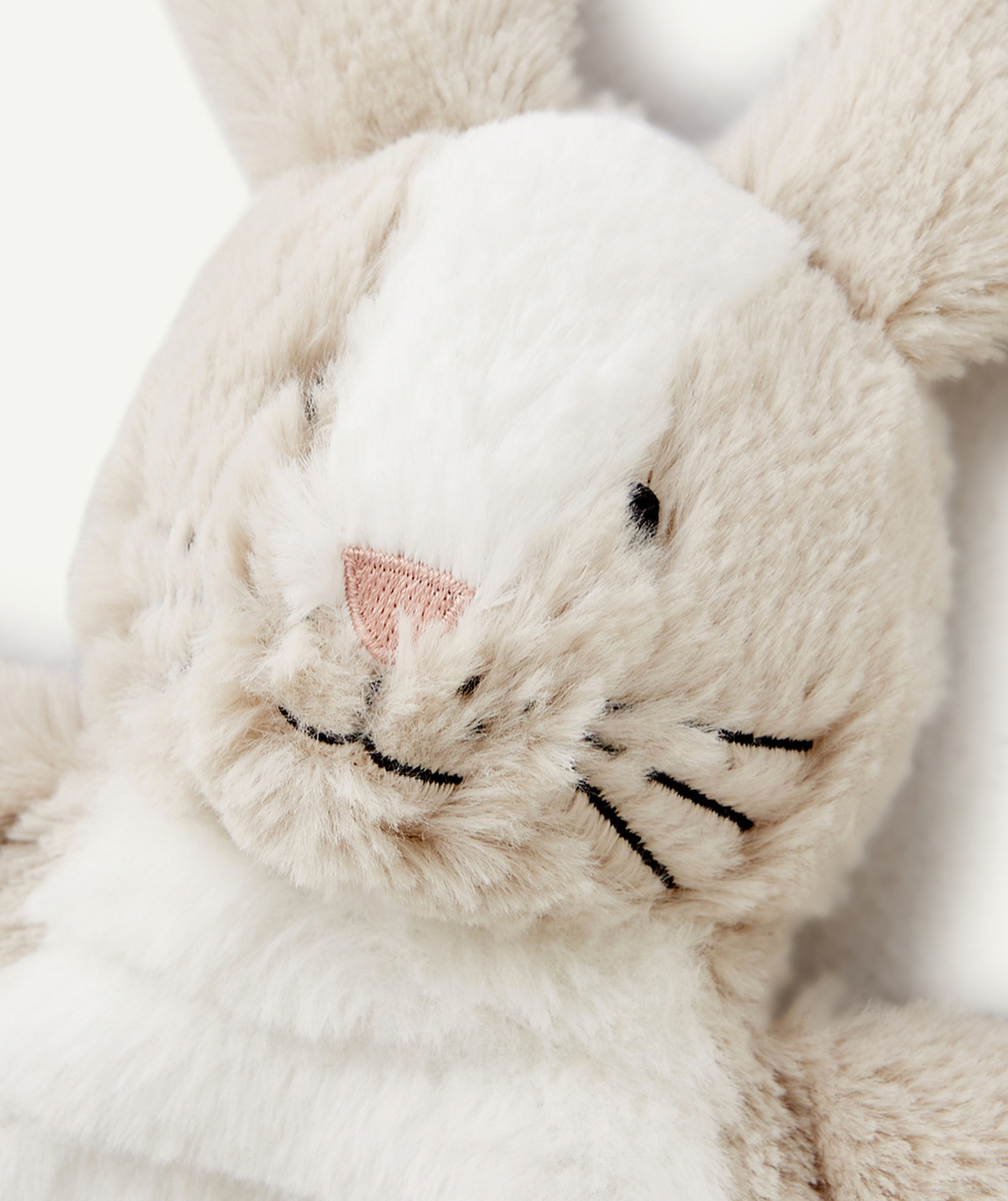 DOUDOU LAPIN GRIS EN REMBOURRAGE RECYCLÉ