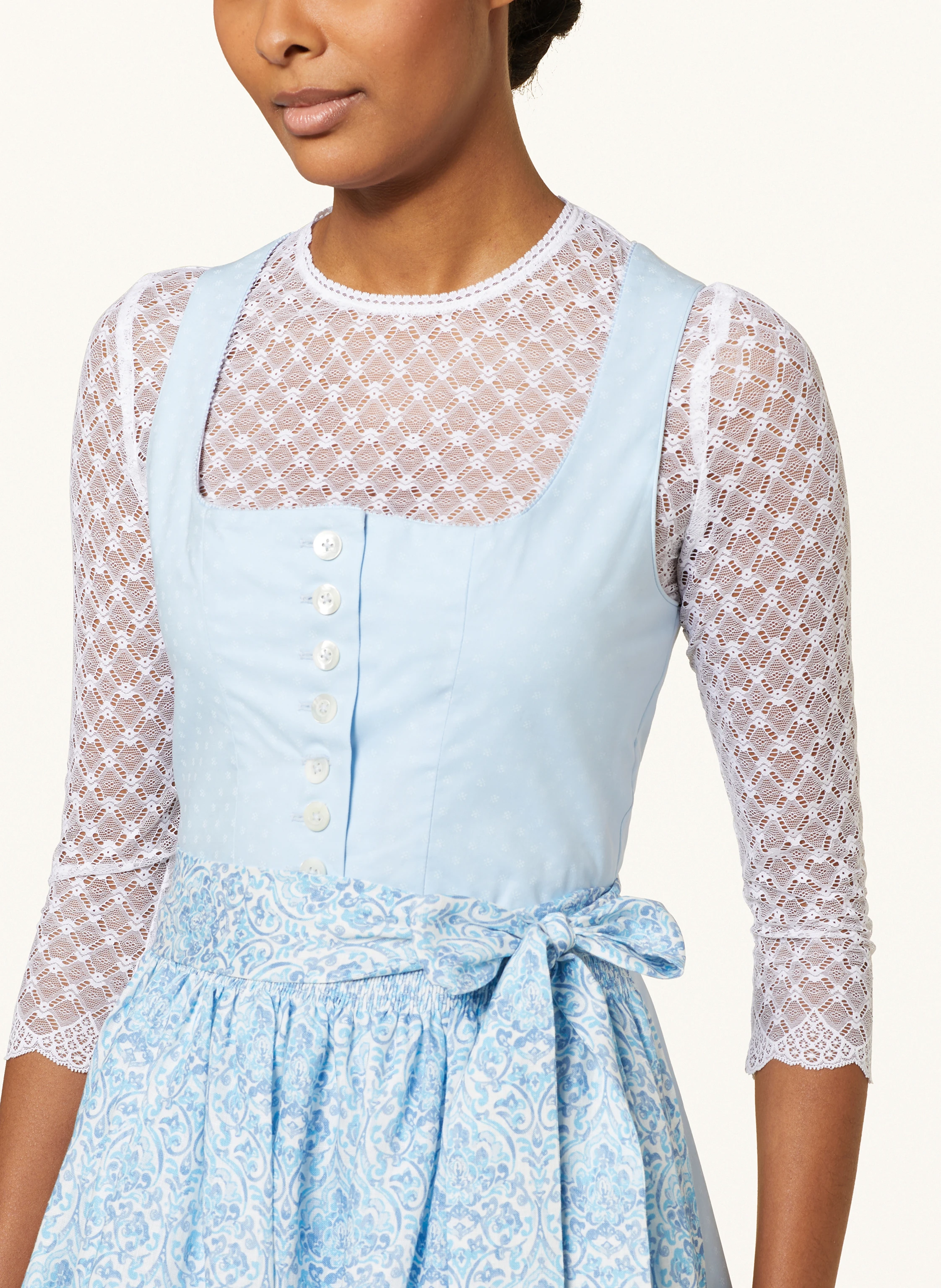 Johann & Johanna Dirndlbluse aus Spitze mit 3/4-Arm