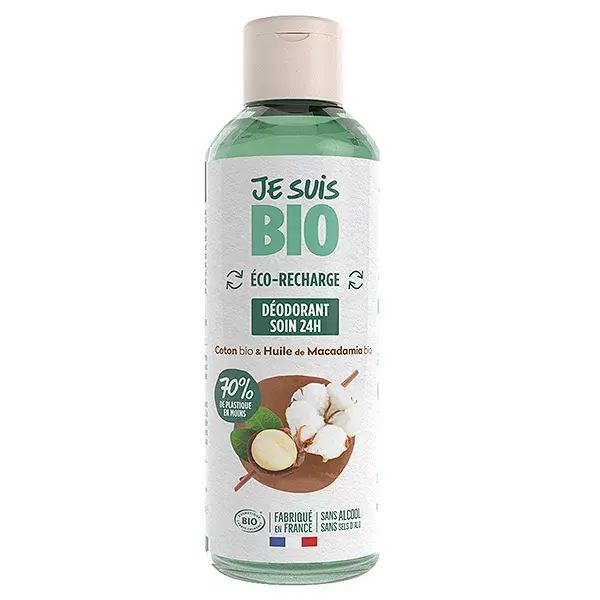 Refil de Desodorante Roll-On I Am Organic, Algodão e Macadâmia, 100ml