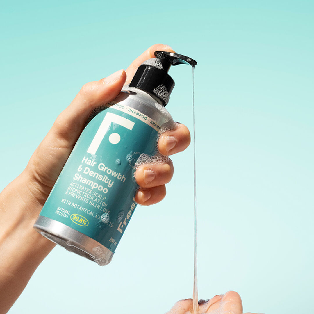 FRESHLY  Shampoo Antiqueda. 99% Natural - Hair Growth & Density Shampoo - 250ml