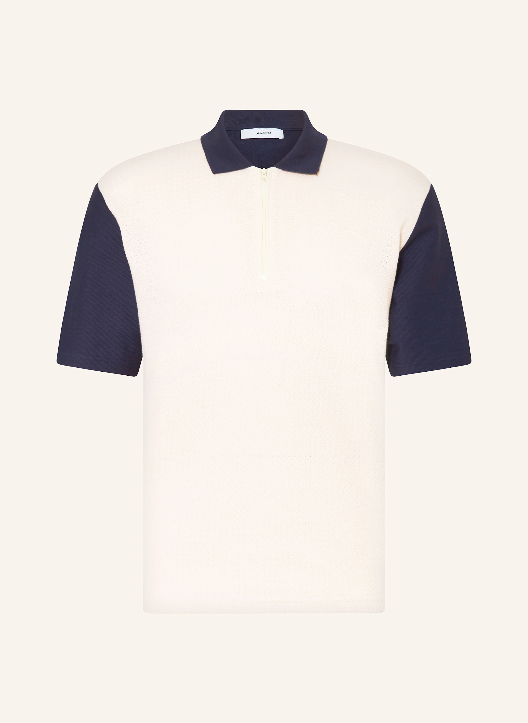 Palmes Poloshirt TEXTURED ZIP POLO