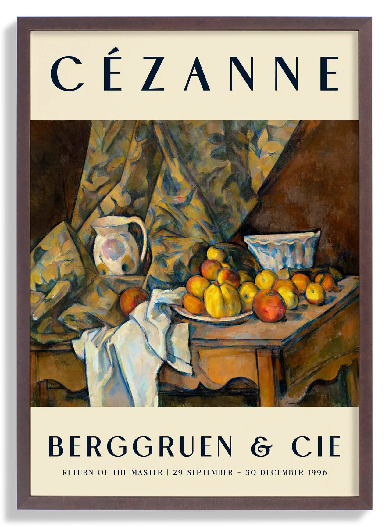 Äpfel & Pfirsiche Kunstausstellung von Paul Cézanne