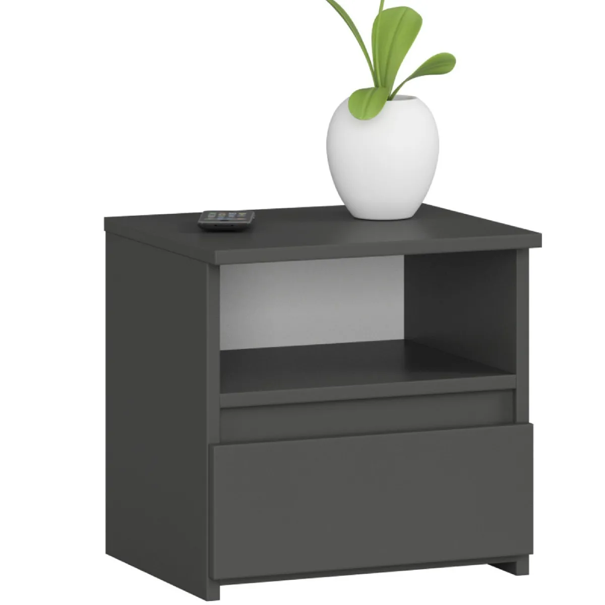 Other Brands Table de Nuit GST-CL1 - Gris Graphite