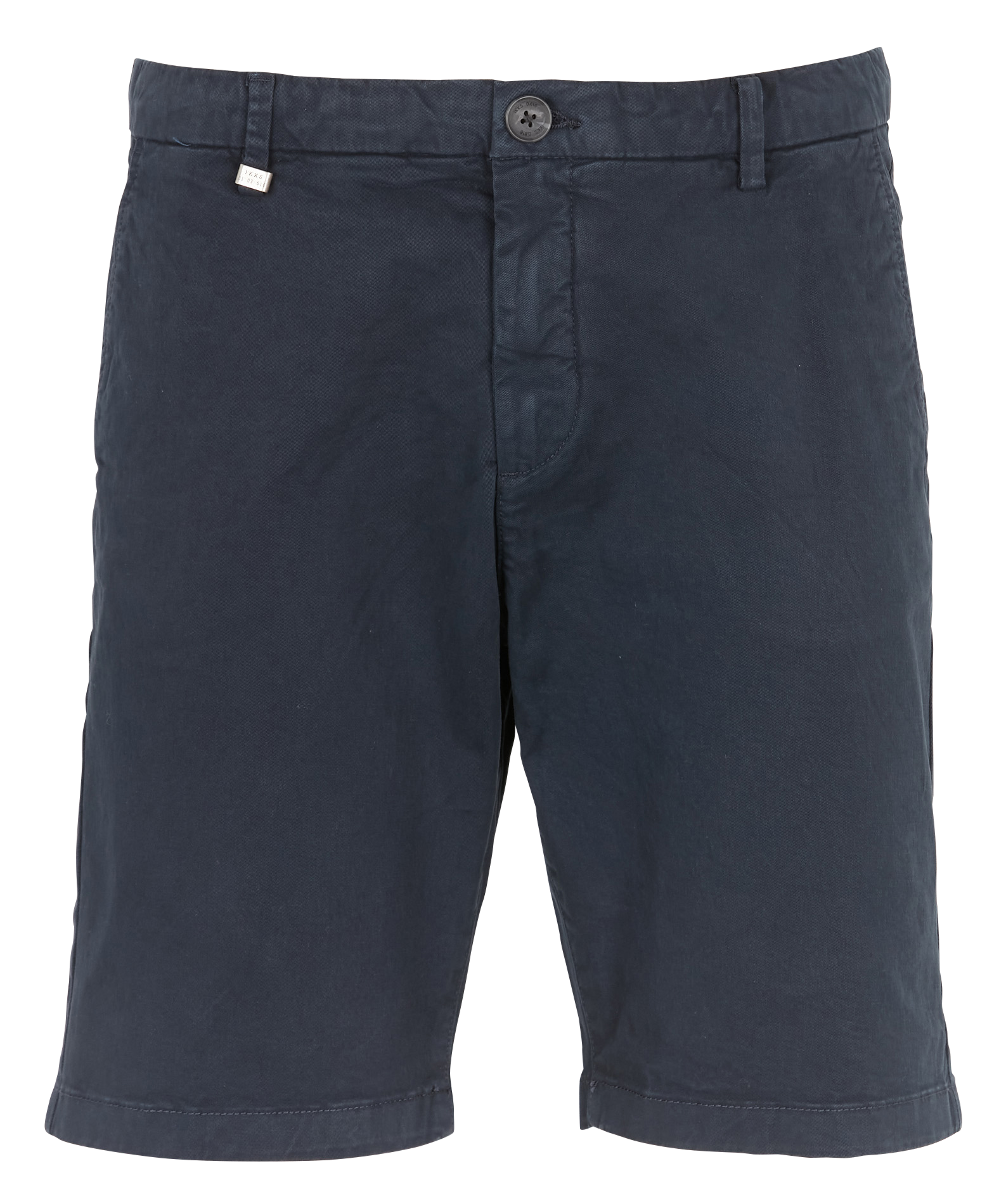 Bermuda droit en coton mélangé | Bleu